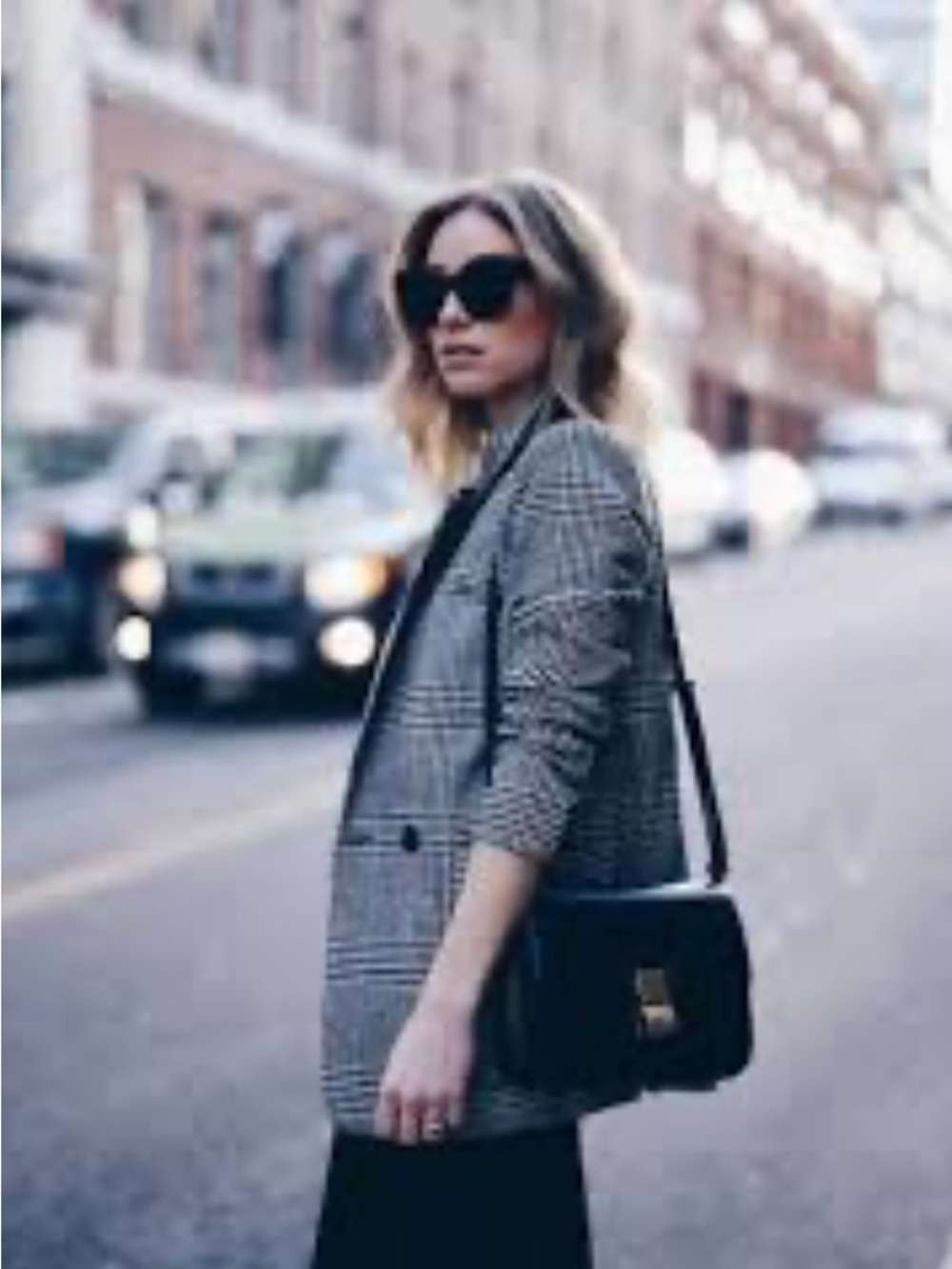 Love Tree Black and White Plaid Blazer 🖤🤍